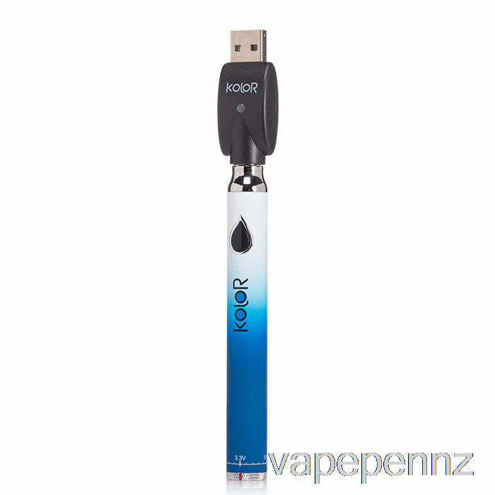 Leaf Buddi Kolor Twist Slim 650mAh Battery Blue VAPE NZ